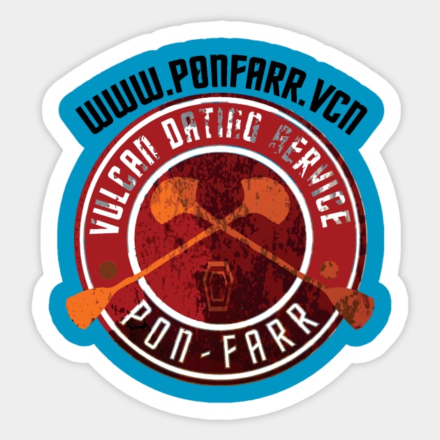 VULCAN DATIN SERVICE VINTAGE Sticker by KARMADESIGNER T-SHIRT SHOP